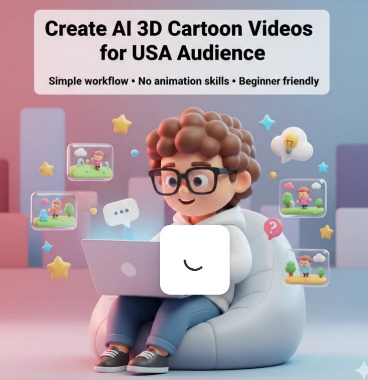 AI 3D Cartoon Shorts System (USA Audience)
Create High-RPM Cartoon Videos in Minutes