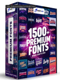 1500+ Fonts for Massive editing